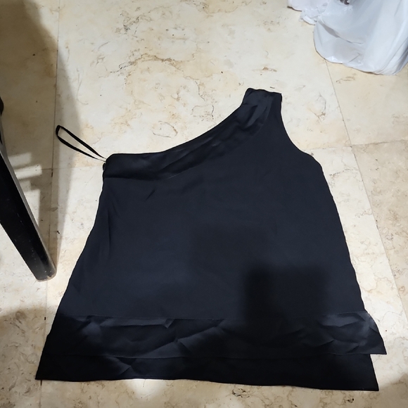 Banana Republic Black One-Shoulder Elegante.top Size S - Picture 1 of 7